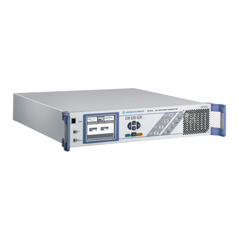 Rohde & Schwarz SR8000 Series User guide