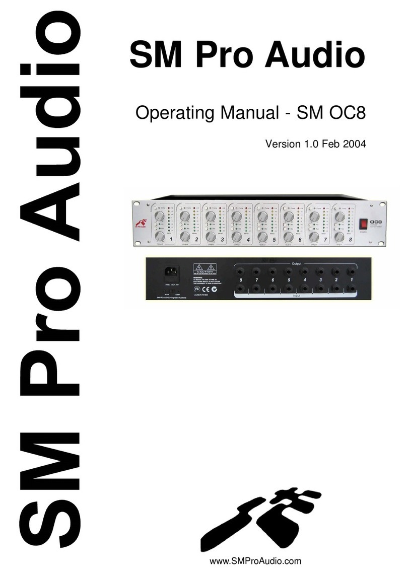 SM Pro Audio OC8 operating manual SM Pro Audio OC8 operating manual