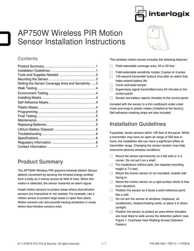 Interlogix AP750W User manual