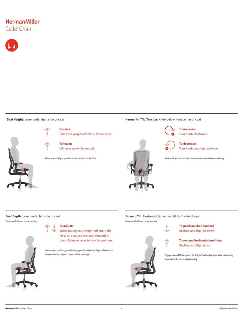 Herman Miller Celle User manual