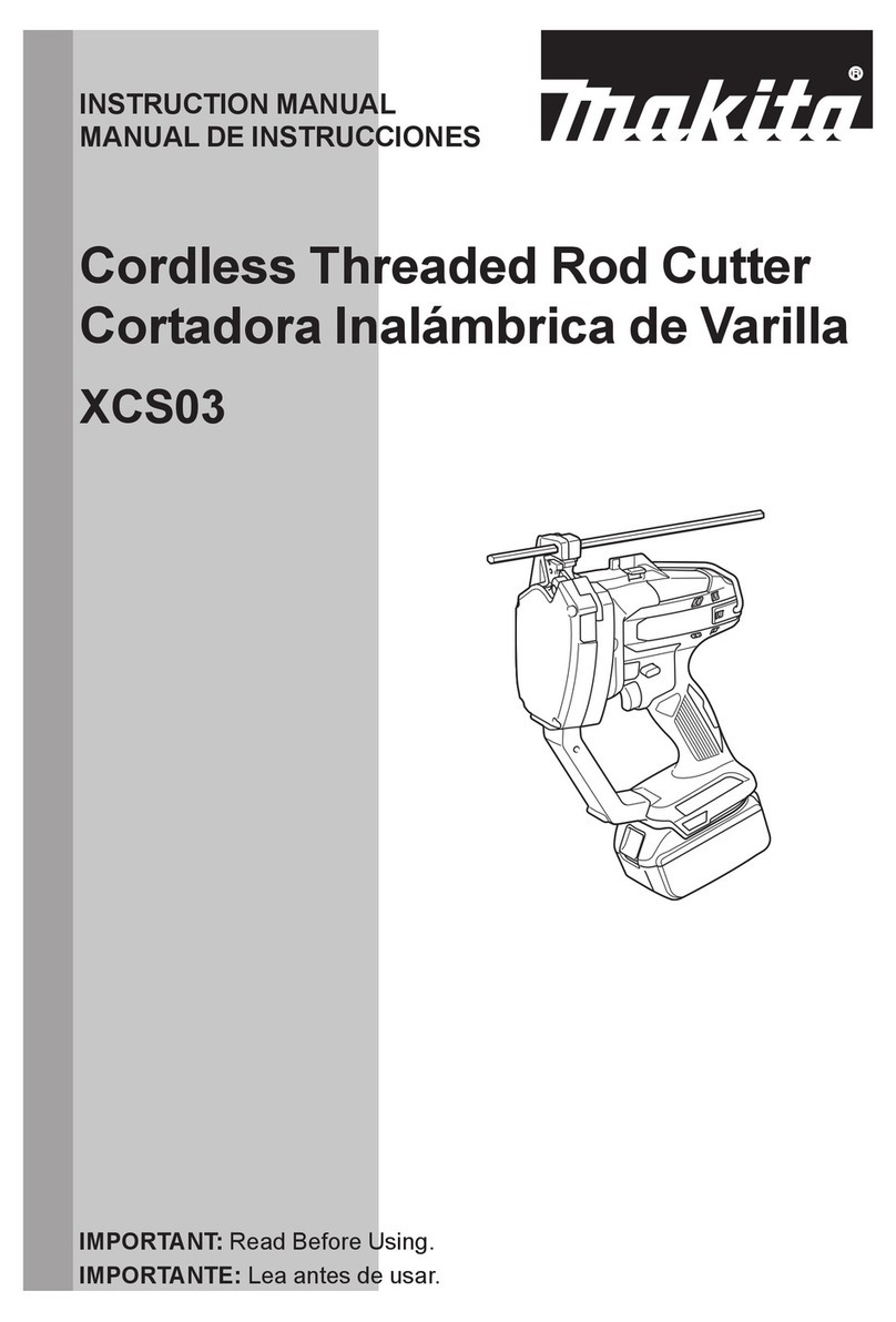 Makita XCS03 instruction manual