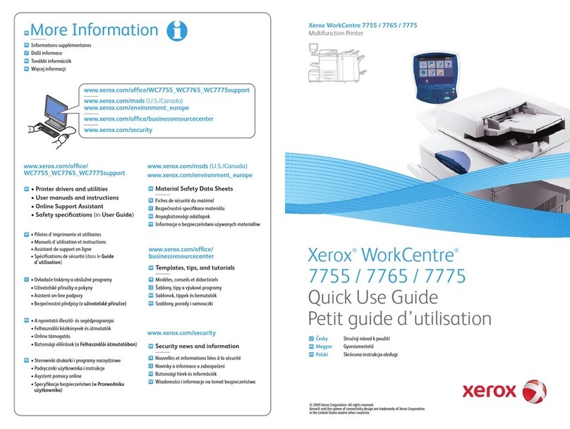 Xerox WORKCENTRE 7765 Operating manual