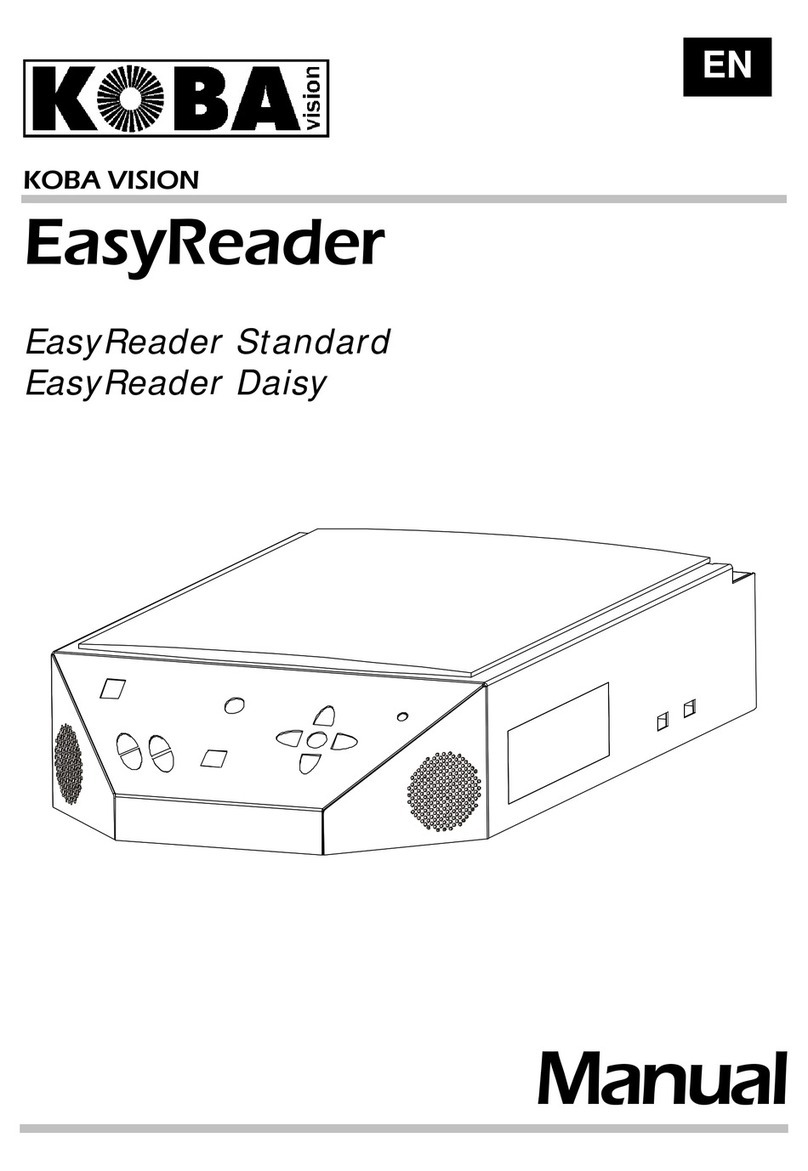 Koba Vision EasyReader Standard User manual