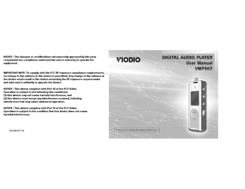 Viodio VMP407 user manual