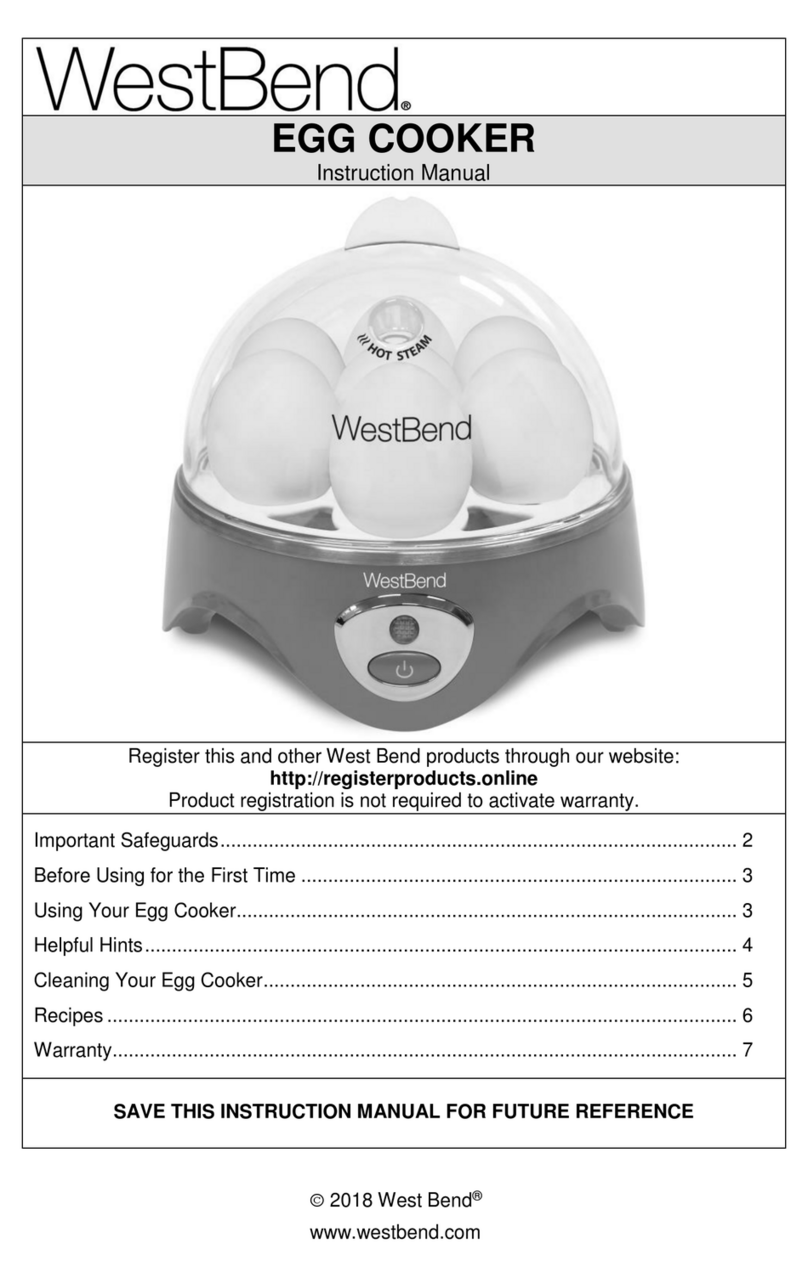 West Bend 87628 instruction manual