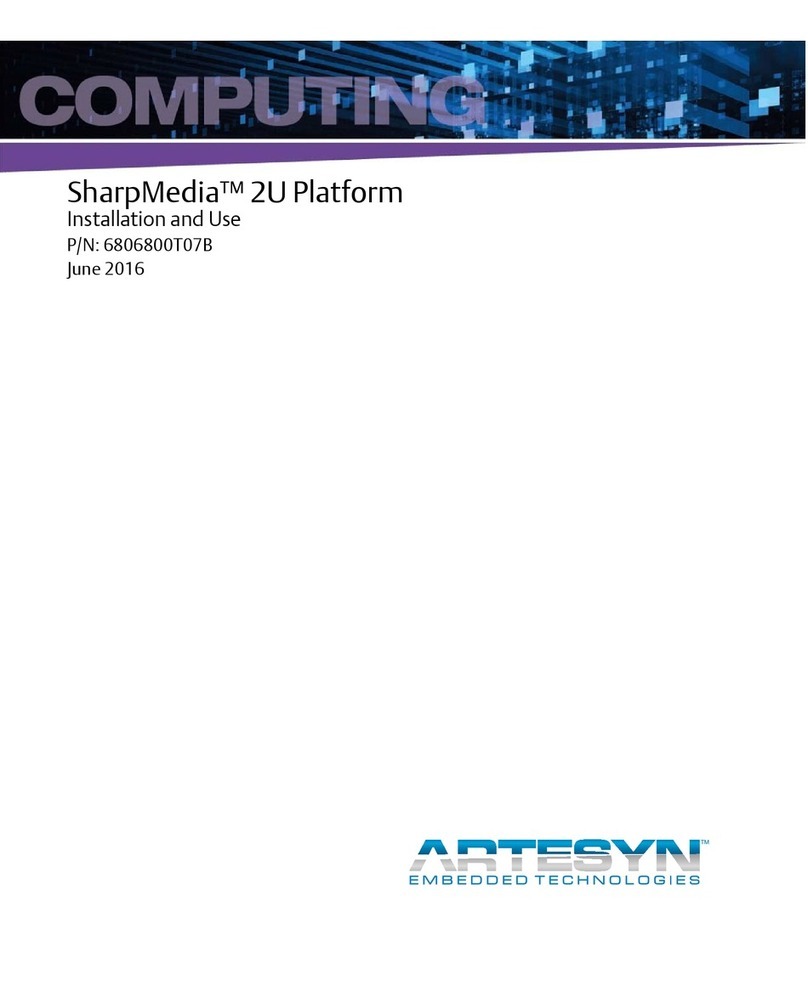 ARTESYN EMBEDDED TECHNOLOGIES SharpMedia 2U Platform Installation and use
