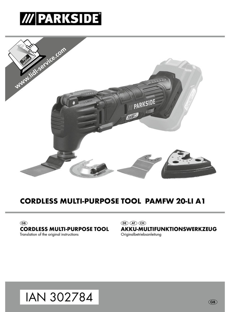 Parkside PAMFW 20-LI A1 instructions