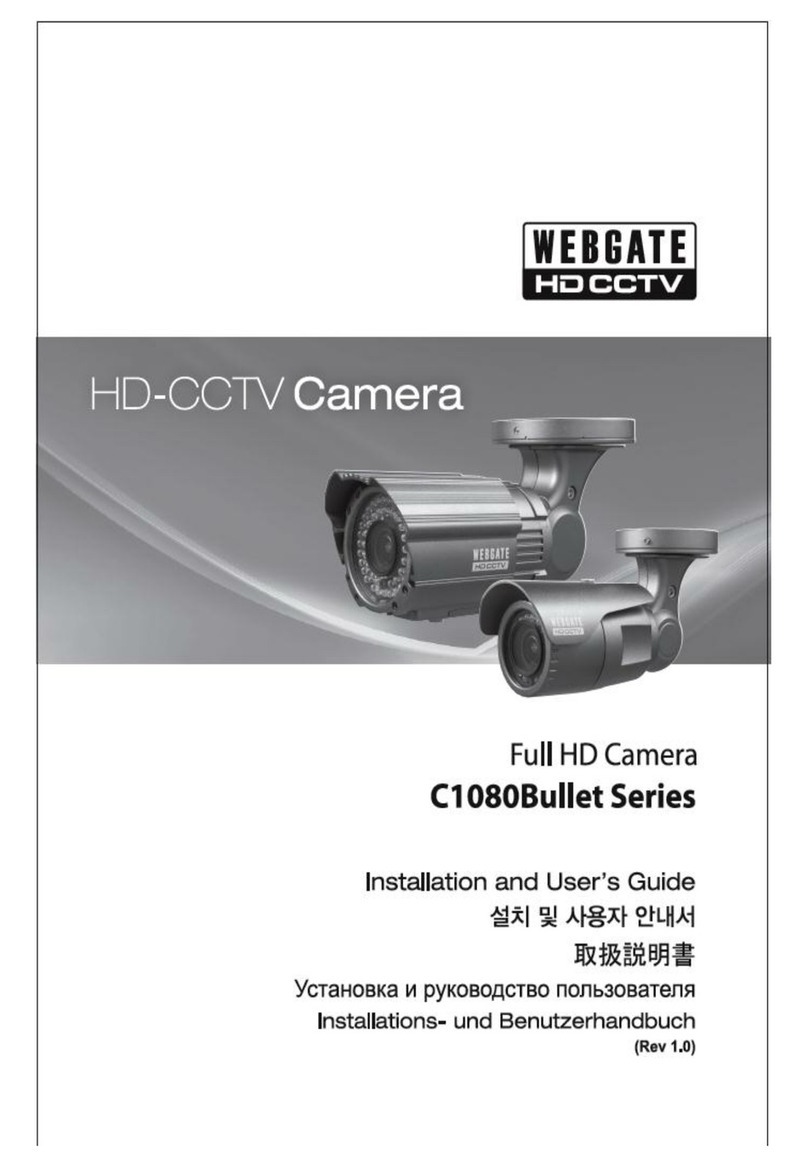 WebGate C1080Bullet Series Installation and user guide