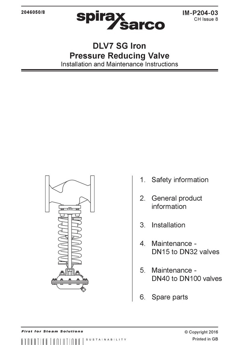 Spirax Sarco DLV7 User manual