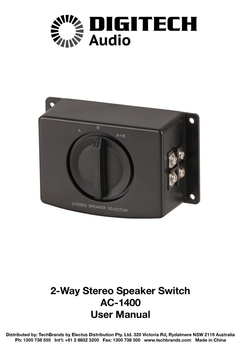 DIGITECH Audio AC-1400 user manual