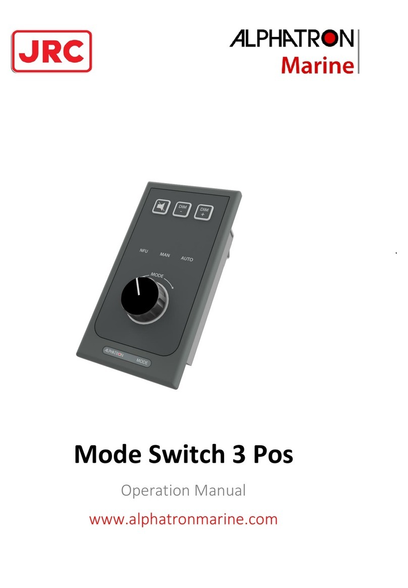 JRC Alphatron Marine Mode Switch 3 Pos Operation manual