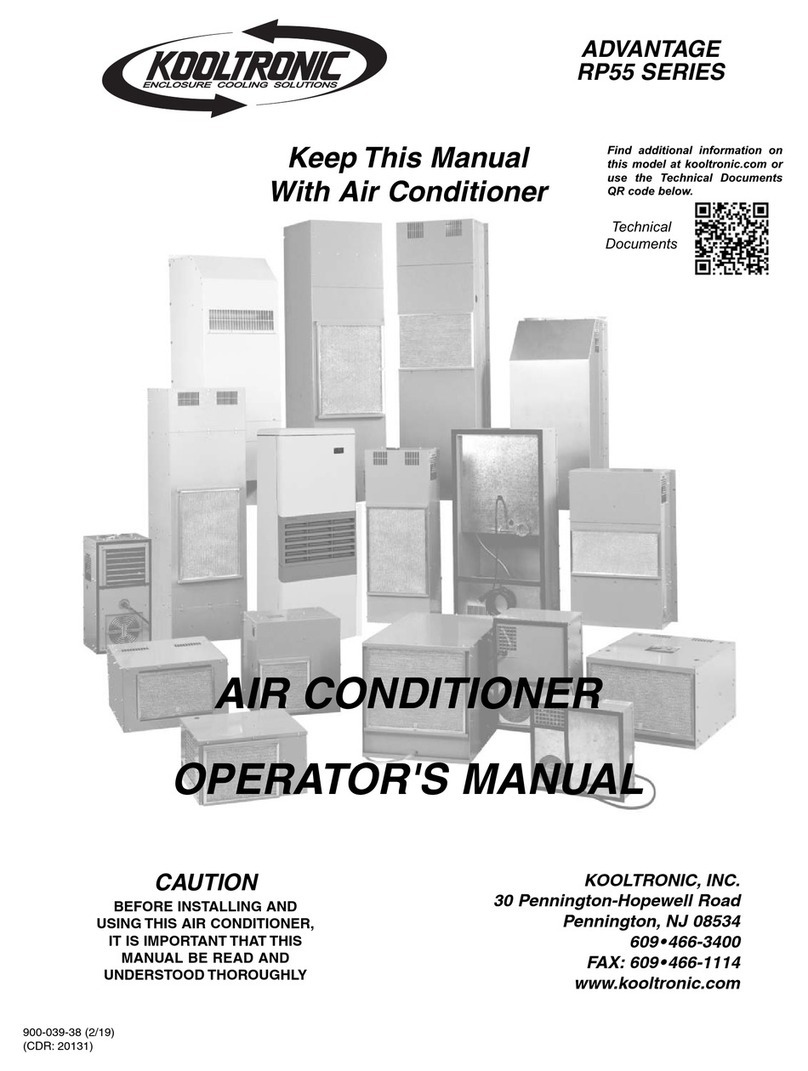 Kooltronic Advantage RP55 Series User manual