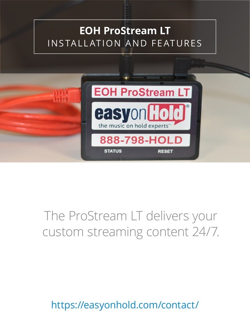 easyonHold ProStream LT Installation and Features