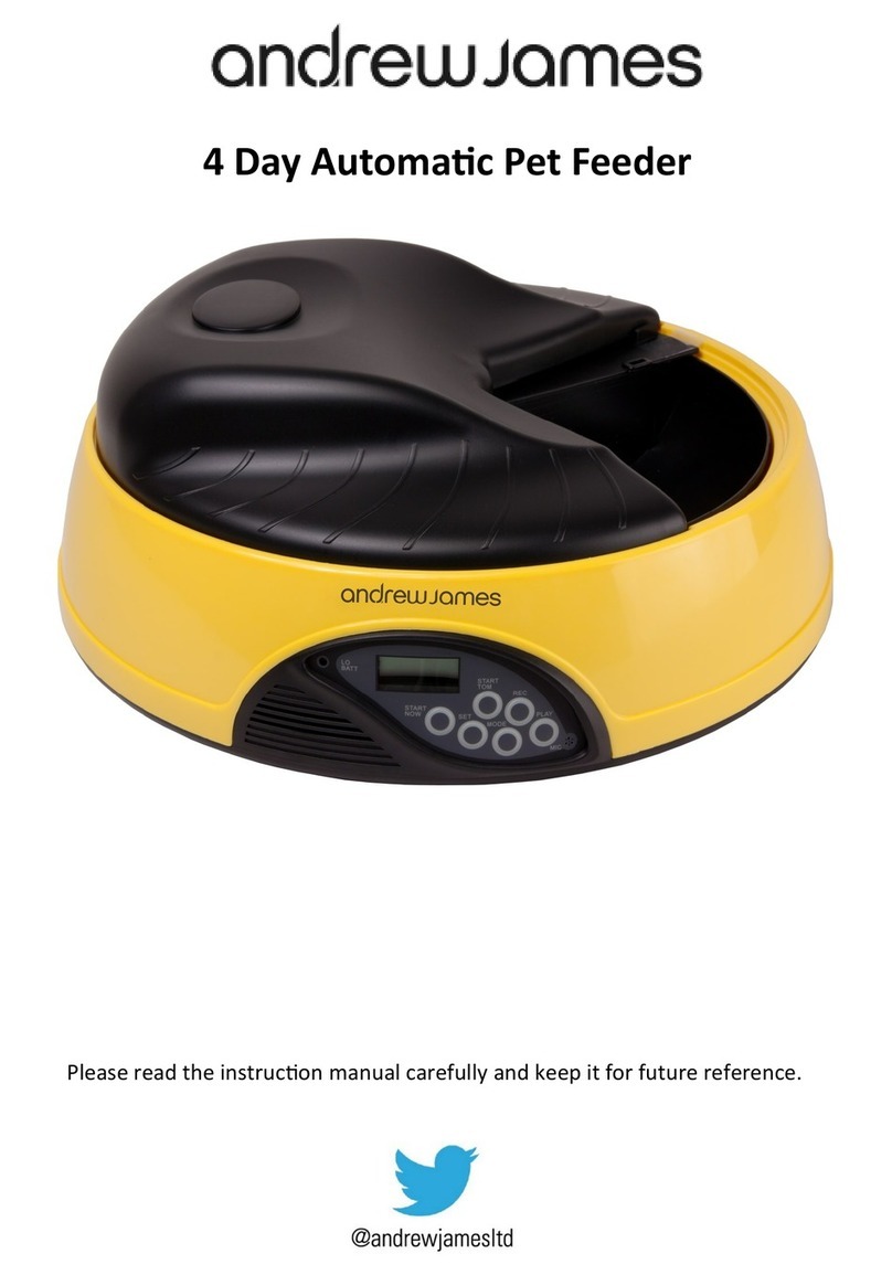 Andrew James 4 Day Automatic Pet Feeder User manual