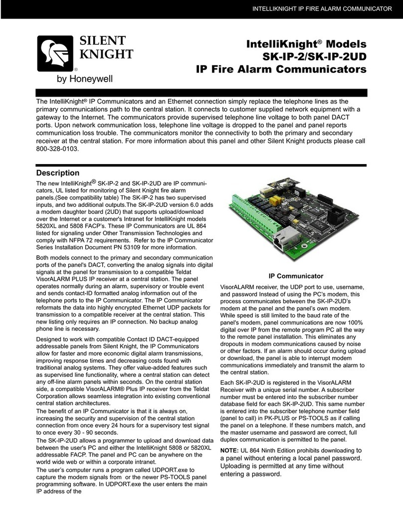 SILENT KNIGHT INTELLIKNIGHT SK-IP-2 User manual
