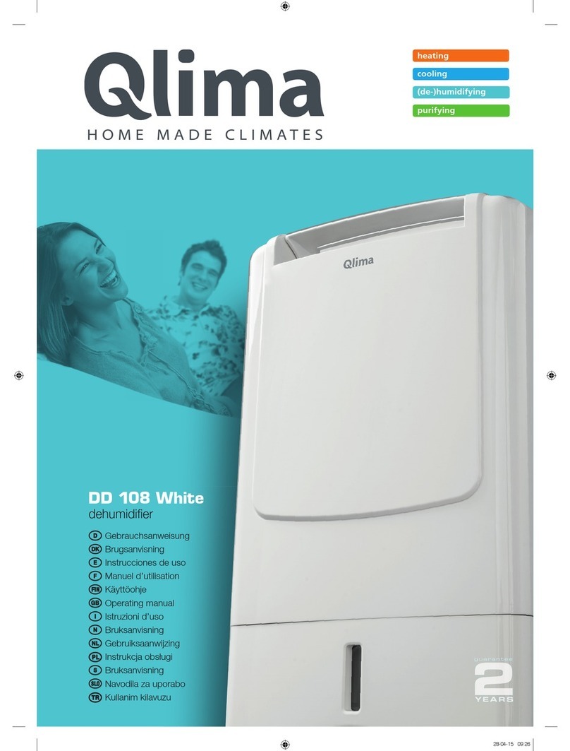 Qlima DD 108 White operating manual