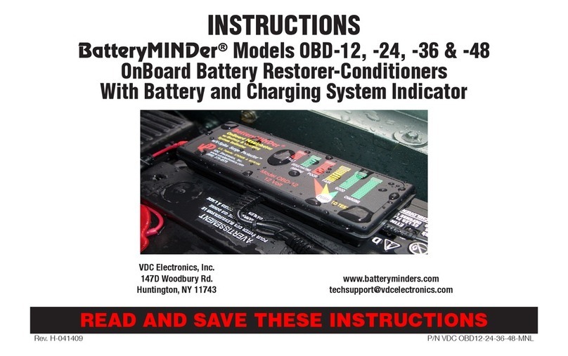VDC Electronics BatteryMINDer OBD-12 instructions