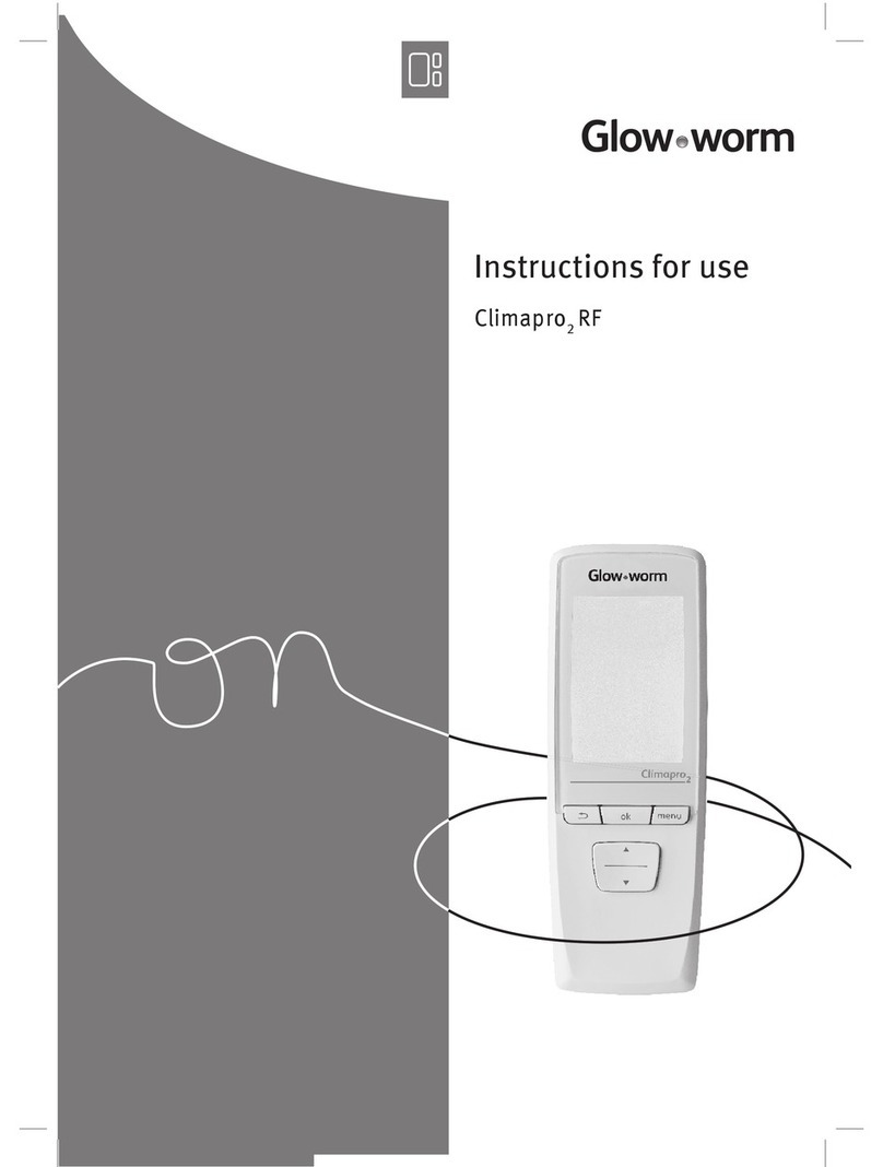 Glowworm Climapro2 RF Instructions for use Glowworm Climapro2 RF Instructions for use