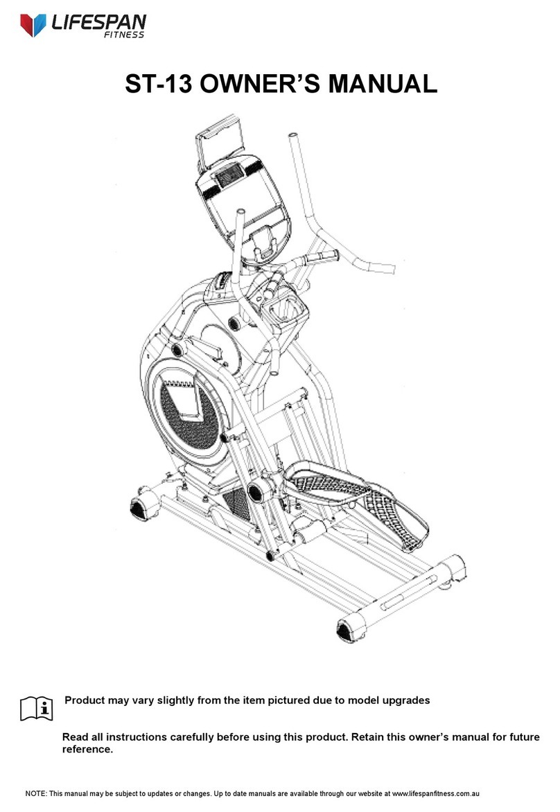 Lifespan Fitnes ST-13 owner's manual