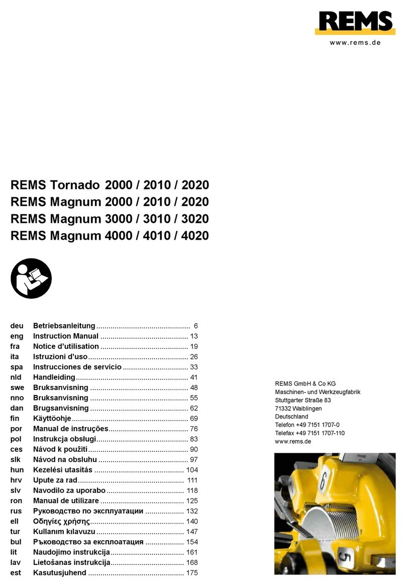 REMS Tornado 2000 User manual