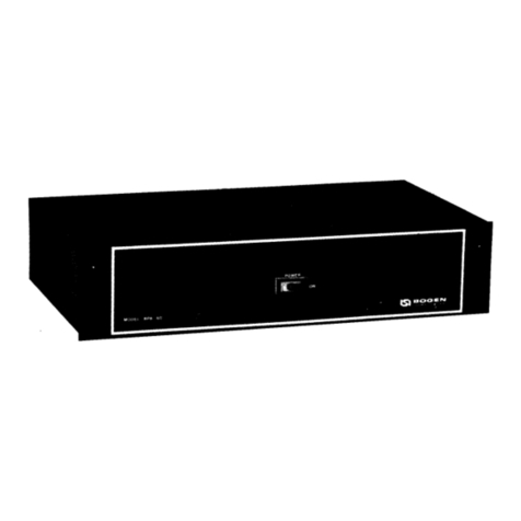 Bogen BPA-60 User manual Bogen BPA-60 User manual