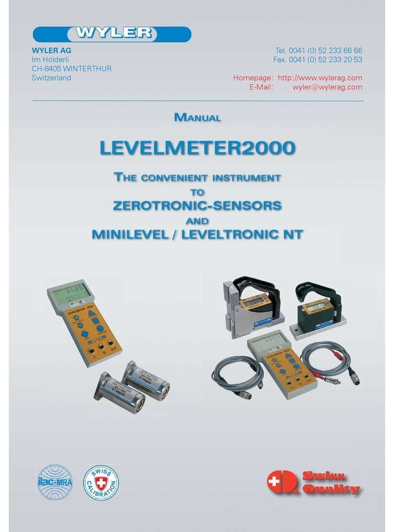 WYLER Levelmeter 2000 manual