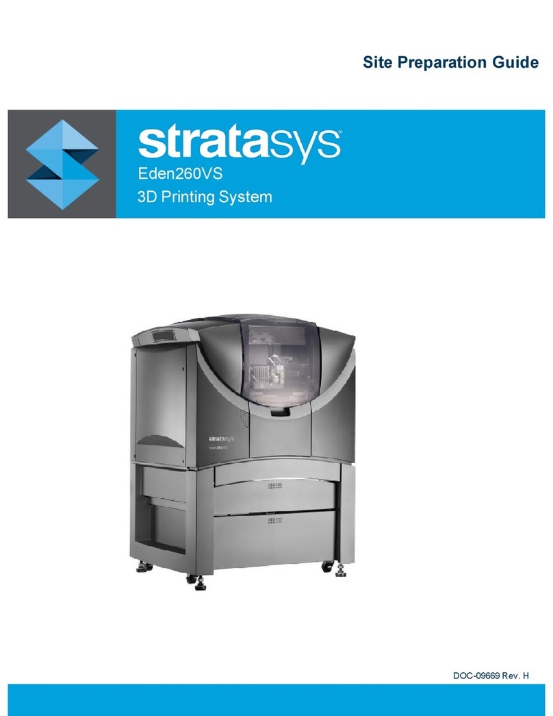 Stratasys Eden260VS Operating instructions