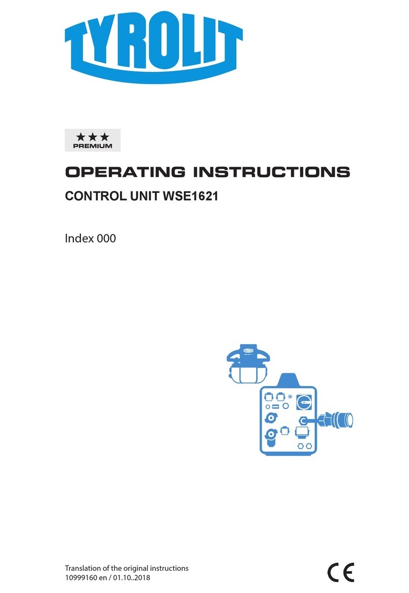 TYROLIT Hydrostress WSE1621 operating instructions