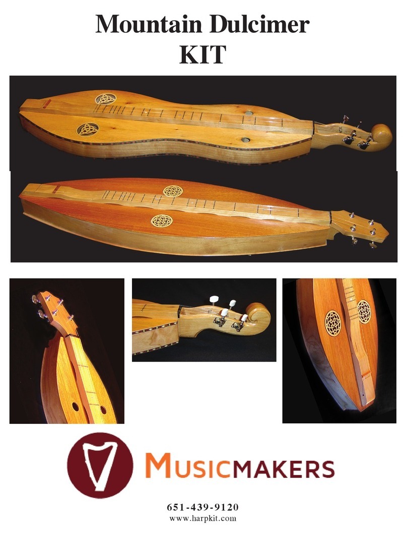 Musicmakers Mountain Dulcimer KIT Assembly instructions