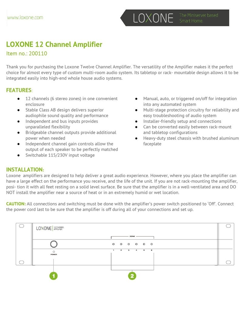 LOXONE 200110 quick start guide