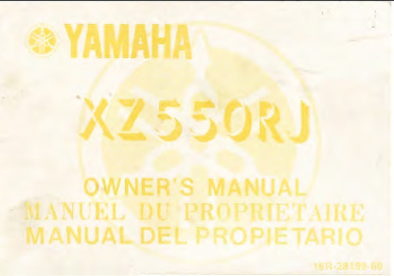 Yamaha XZ550RJ 1982 owner's manual
