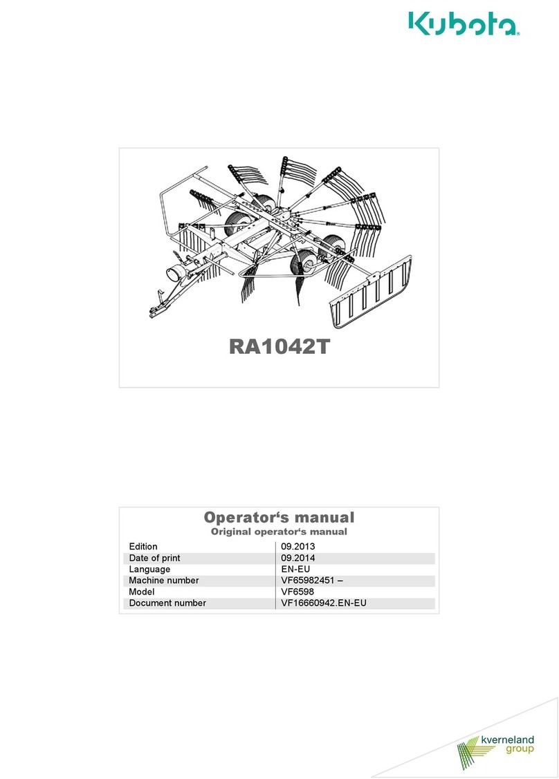 Kubota RA1042T Operator's manual