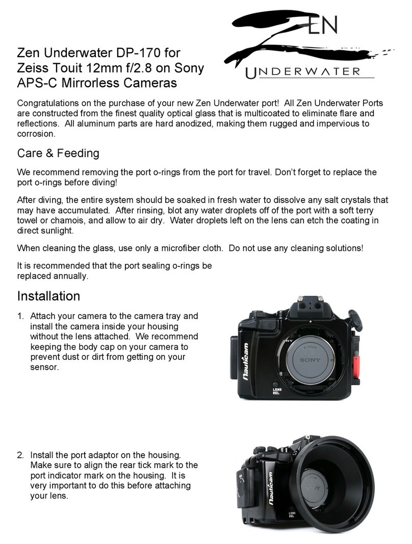 Zen Underwater DP-170 instruction manual