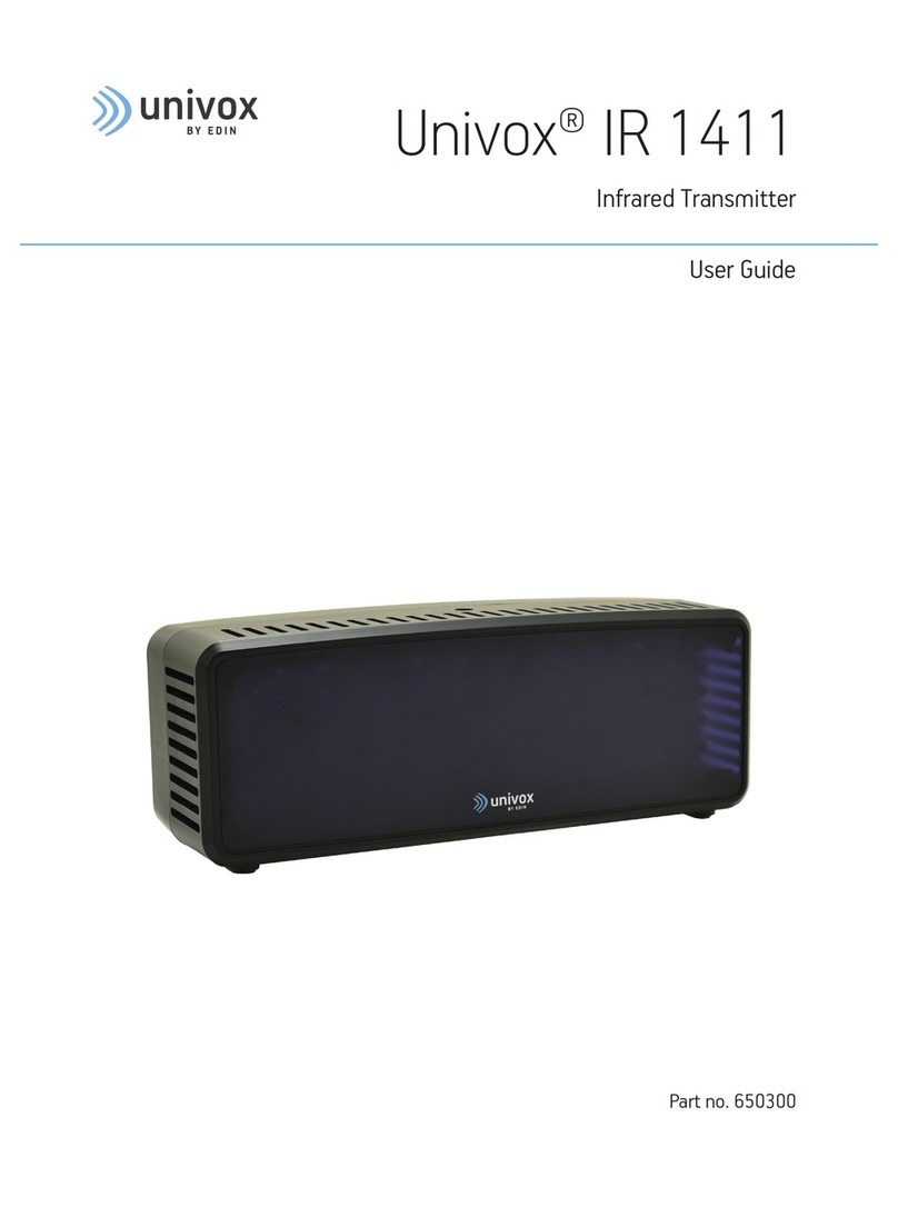 Univox IR 1411 user guide