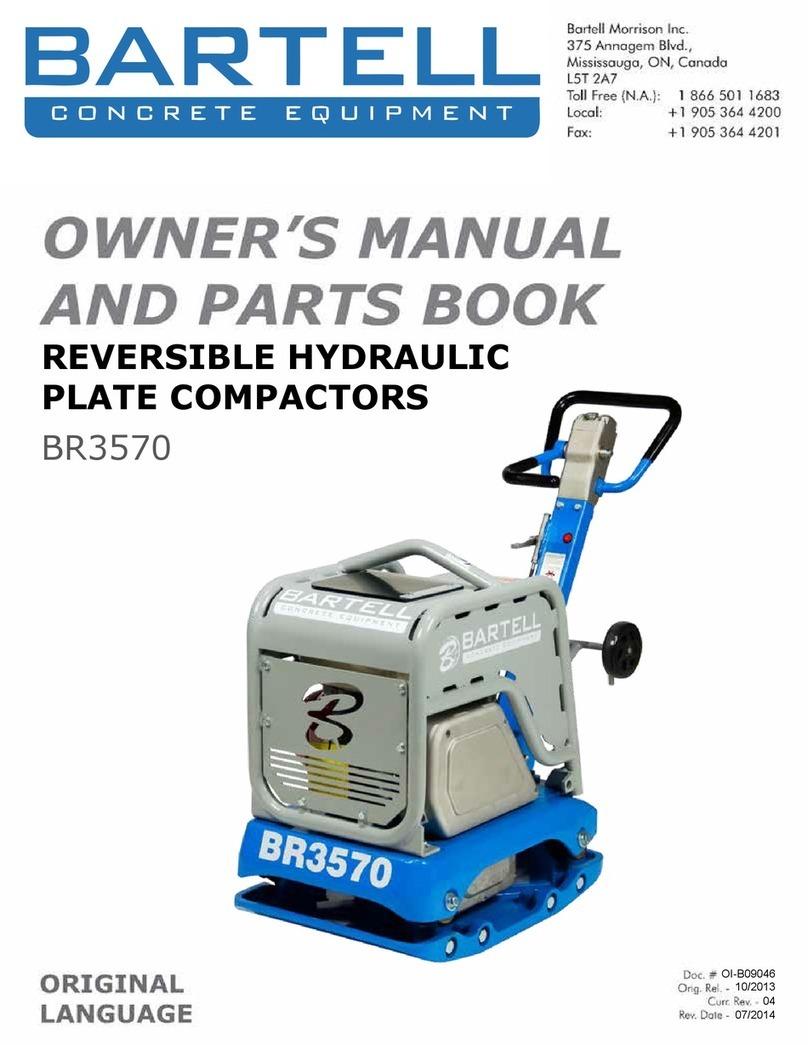Bartell BR3570 Owner's manual and parts book