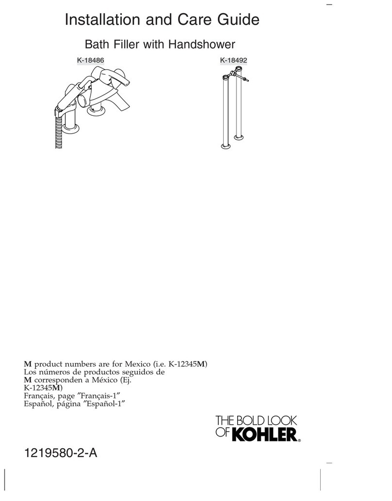 Kohler K-18486 Assembly instructions