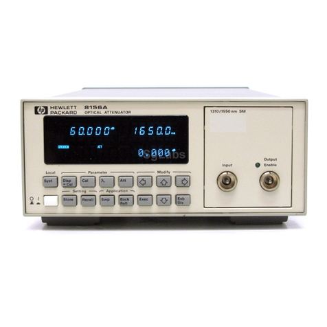 Agilent Technologies 8156A Operating instructions
