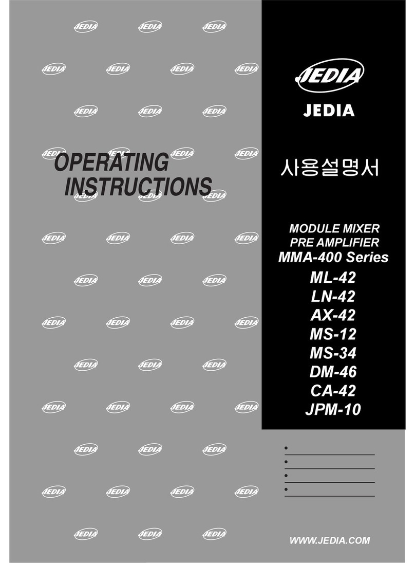 Jedia MMA-400 Series operating instructions
