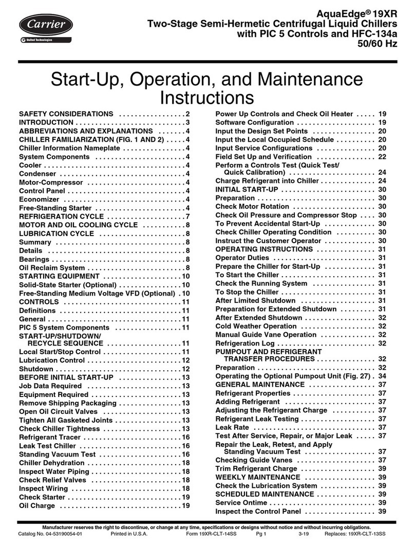 Carrier AquaEdge 19XR User guide