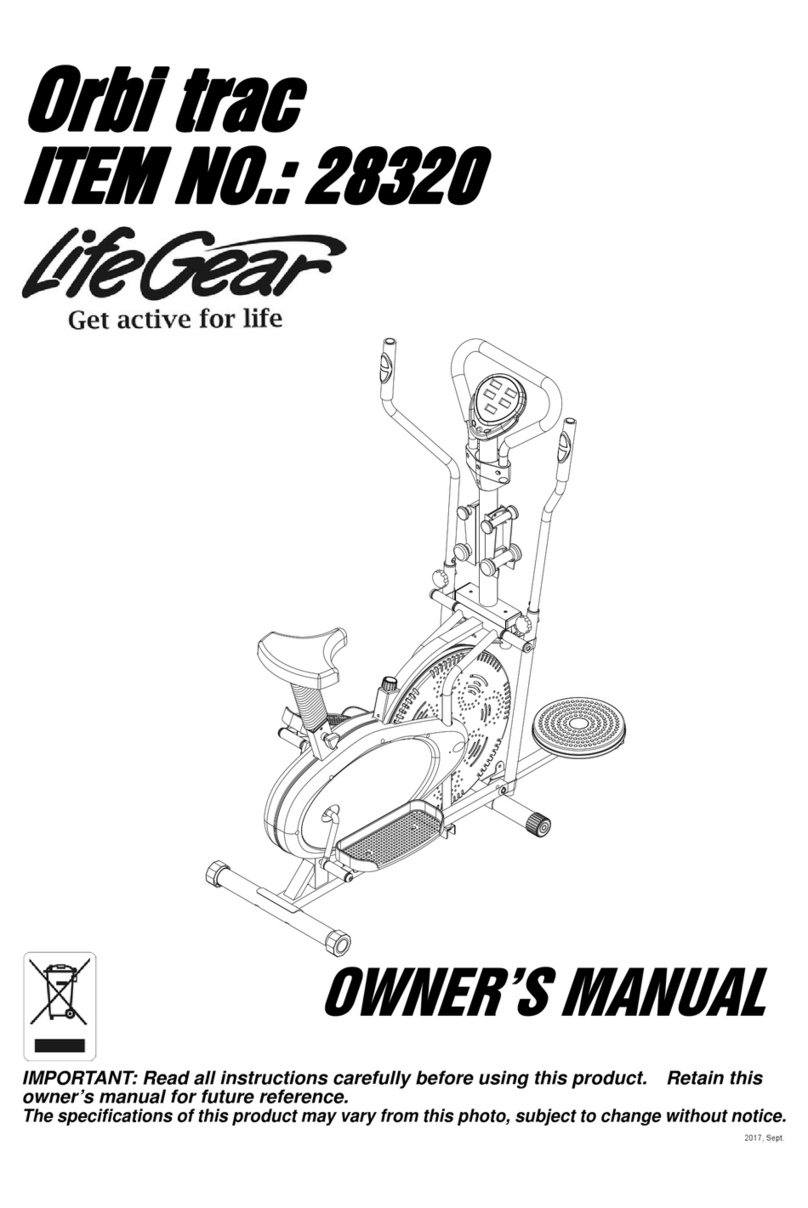 Life Gear Orbi trac 28320 owner's manual