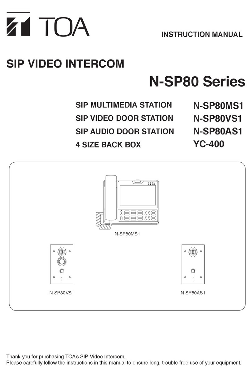 Toa N-SP80 Series instruction manual