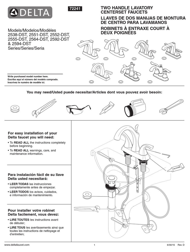 Delta 2538-DST Series User manual