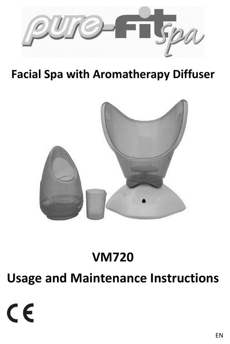Pure-Fit Spa VM720 Usage and maintenance instructions