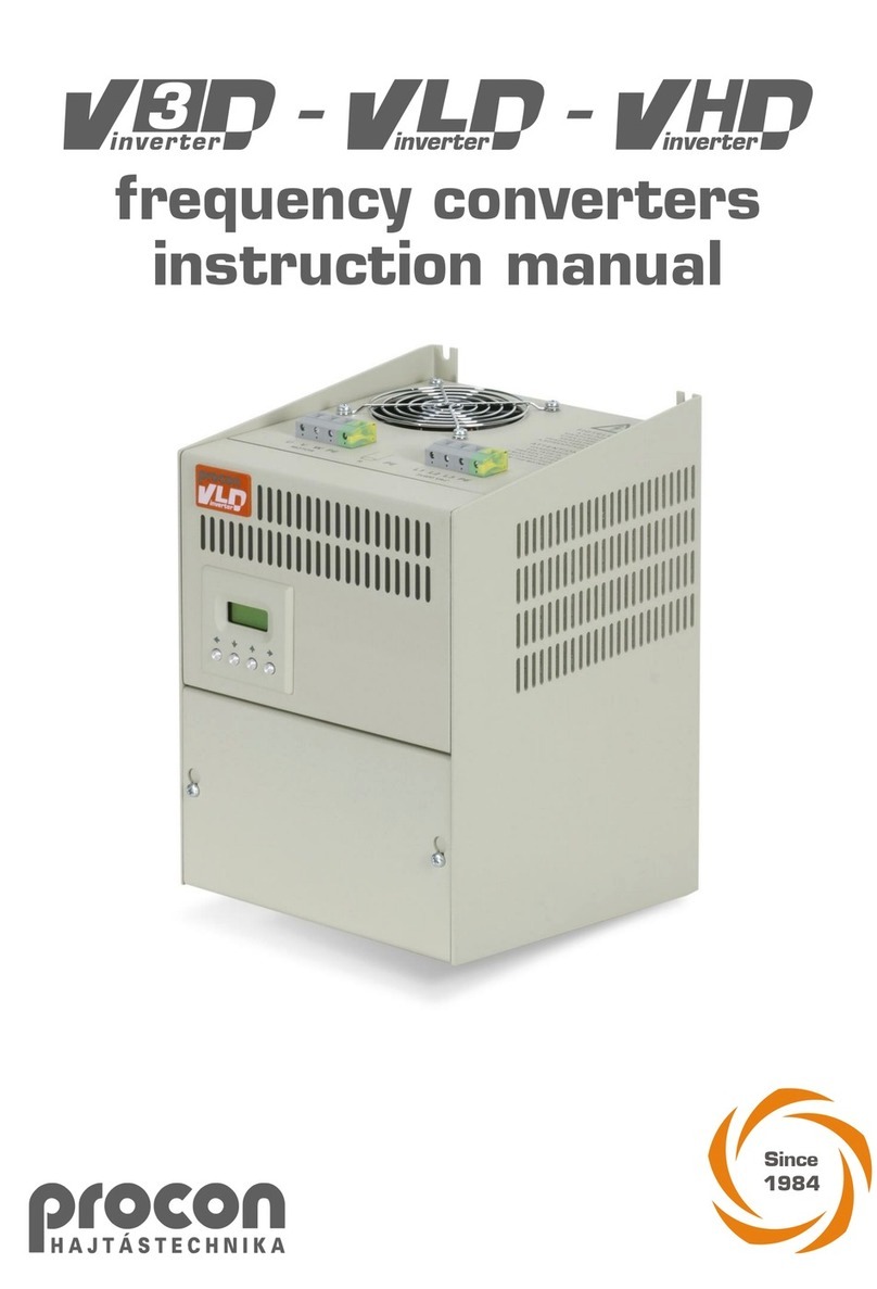 Procon V3D Series instruction manual Procon V3D Series instruction manual