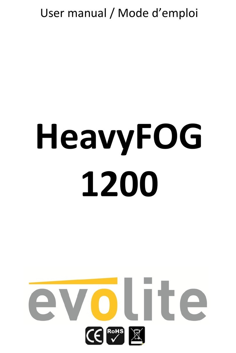 Evo-lite HeavyFOG 1200 User manual