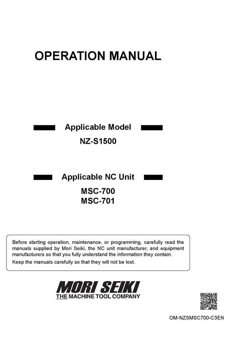 mori seiki NZ-S1500 Operation manual