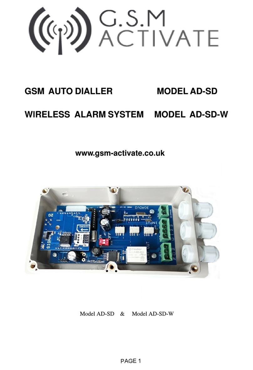 GSM Activate AD-SD User manual