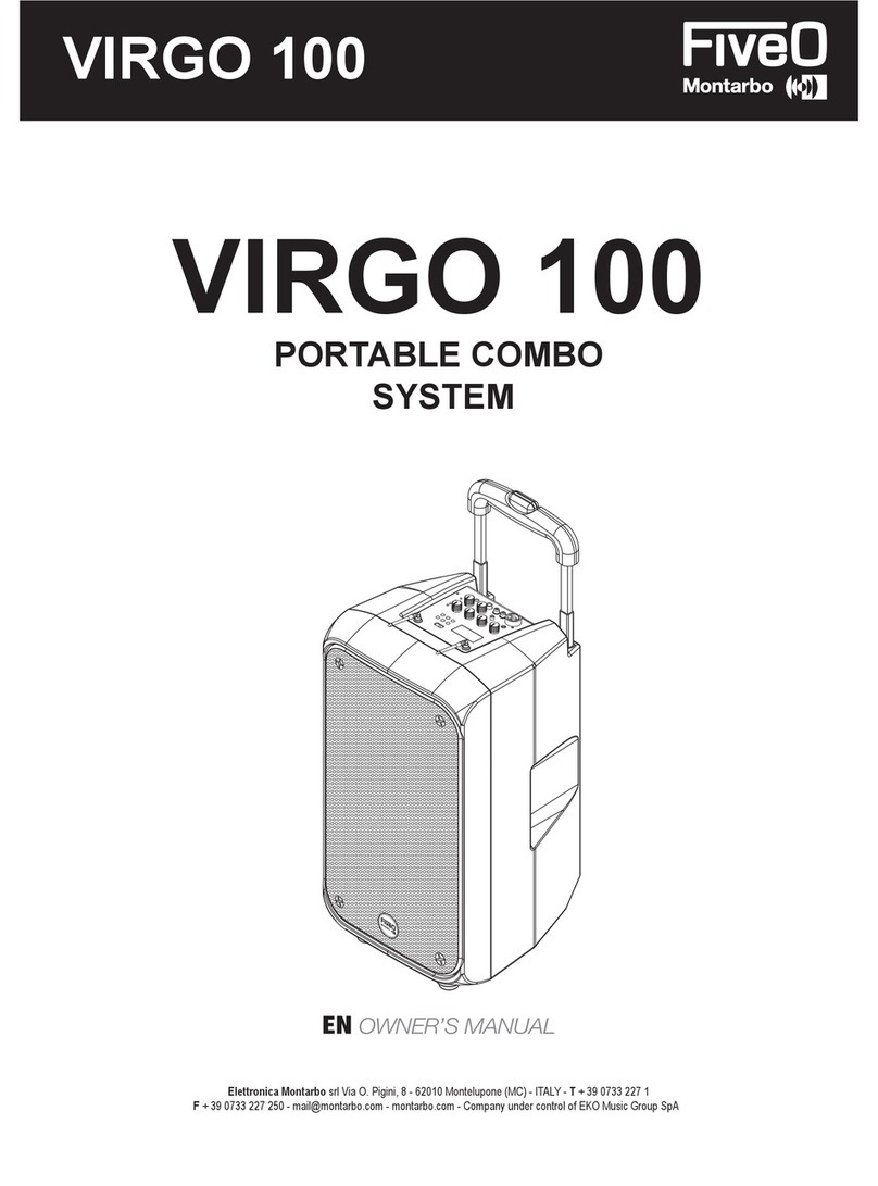 FiveO VIRGO 100 owner's manual