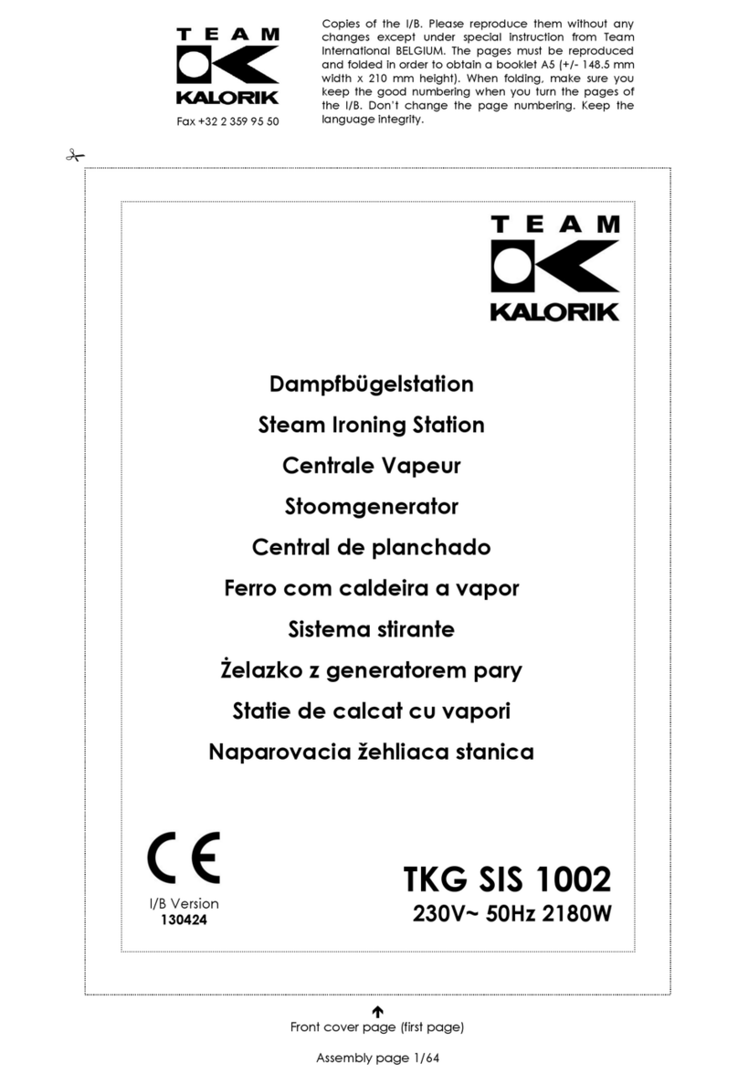 Kalorik TKG SIS 1002 user manual