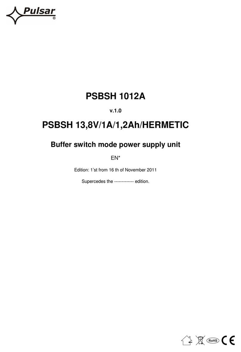 Pulsar PSBSH 1012A User manual